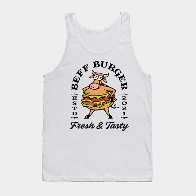 Beef Burger, Fresh and Tasty Tank Top by Blazedfalcon